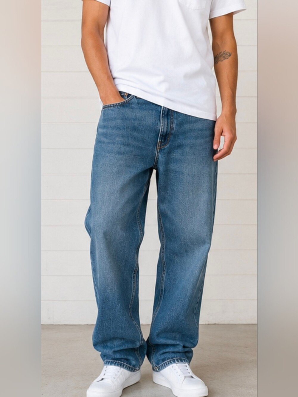Levi’s 565 Men’s Jeans 38x30 Loose Fit Baggy Straight Leg Blue Denim